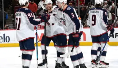 Merzļikins palīdz "Blue Jackets" izcīnīt ceturto uzvaru pēc kārtas NHL