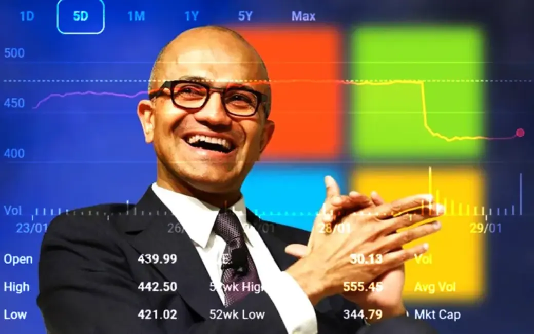 Microsoft zaudē 440 miljardus dolāru vienā dienā: investorus satracina MI izmaksas