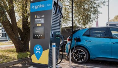 Ignitis On charger in Liepaja, Latvia