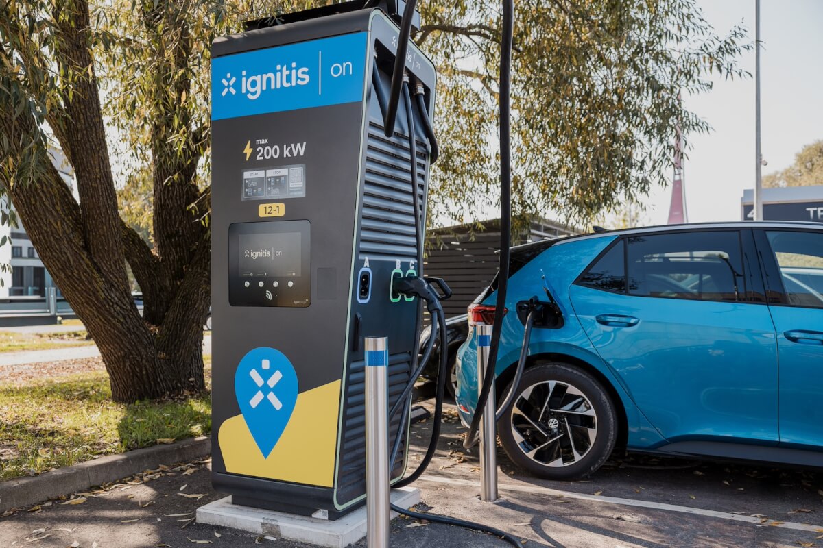 Ignitis On charger in Liepaja, Latvia