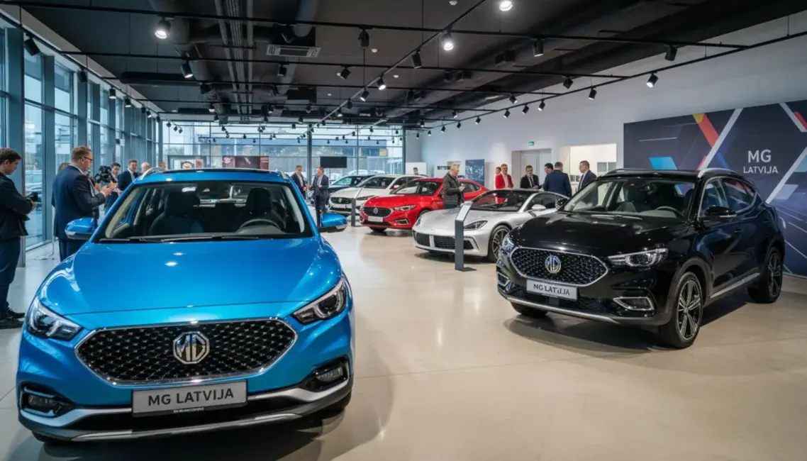 Rīgā atklāts pirmais MG autosalons Latvijā