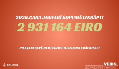 Krāpnieki janvārī atgriezušies pilnā sparā – no iedzīvotājiem izkrāpti teju trīs miljoni eiro