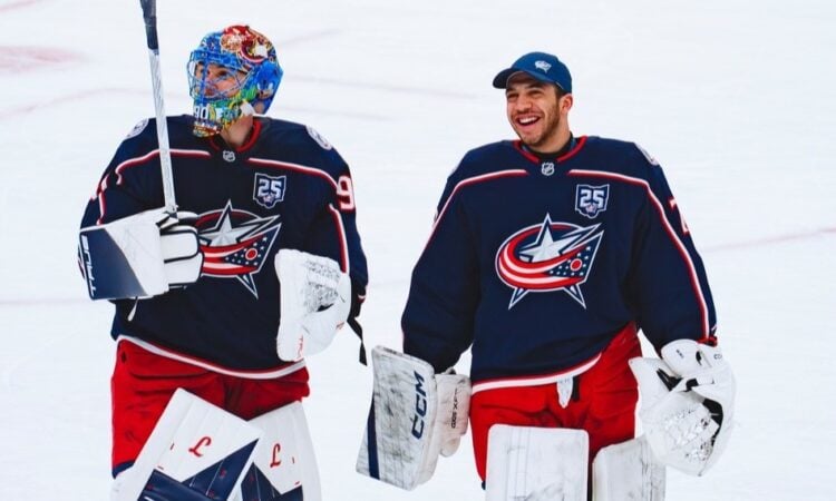 Elvis Merzļikins un Džets Grīvzs