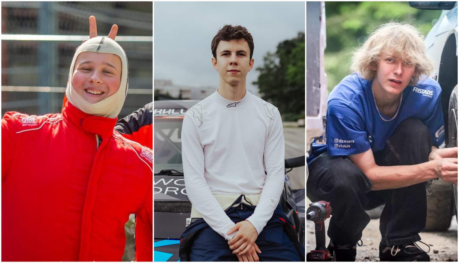 Jauni, traki, talantīgi: trīs jaunākie rallija piloti, kas startēs rallijā “Sarma” nedēļas nogalē
