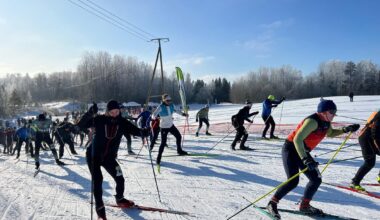 Rankas Kartona fabrikas distanču slēpo&scaron;anas maratons