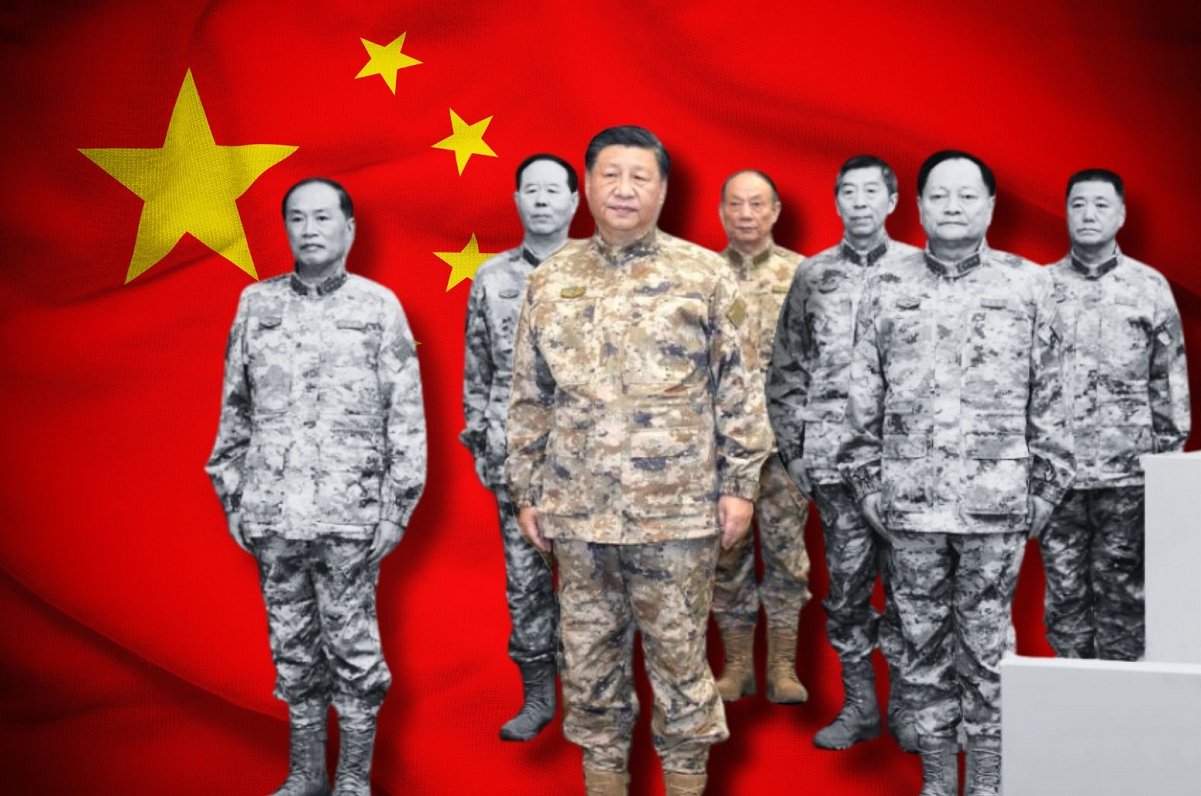 Ķīnas Centrālās militārās komisijas sastāvs ir sarucis no septiņiem locekļiem 2022. gadā līdz diviem...