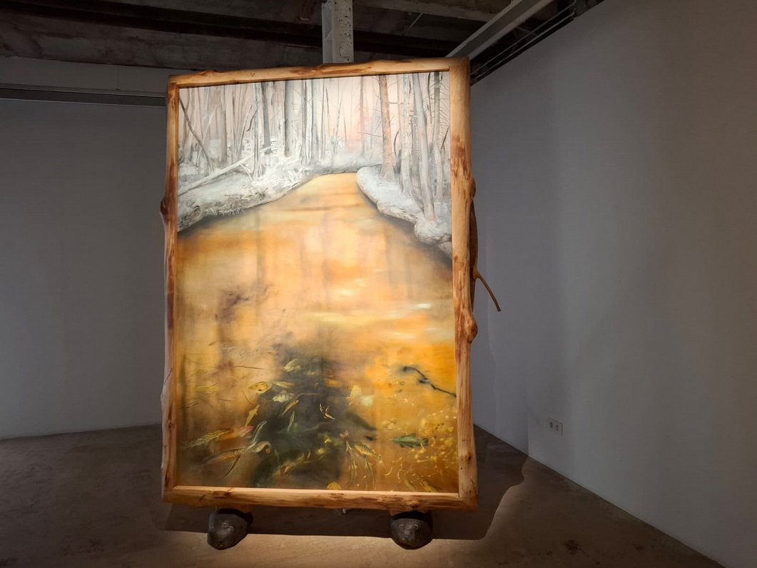 Annas Egles un Ievas Putniņas izstāde "Spēkstacija"