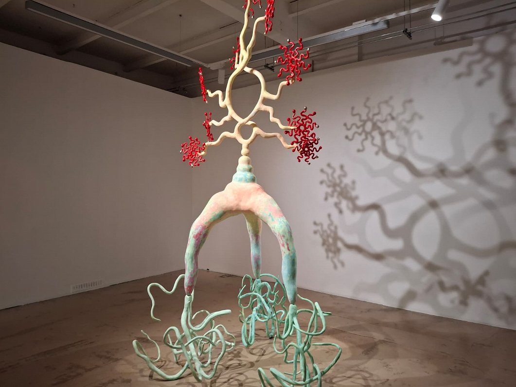 Annas Egles un Ievas Putniņas izstāde "Spēkstacija"