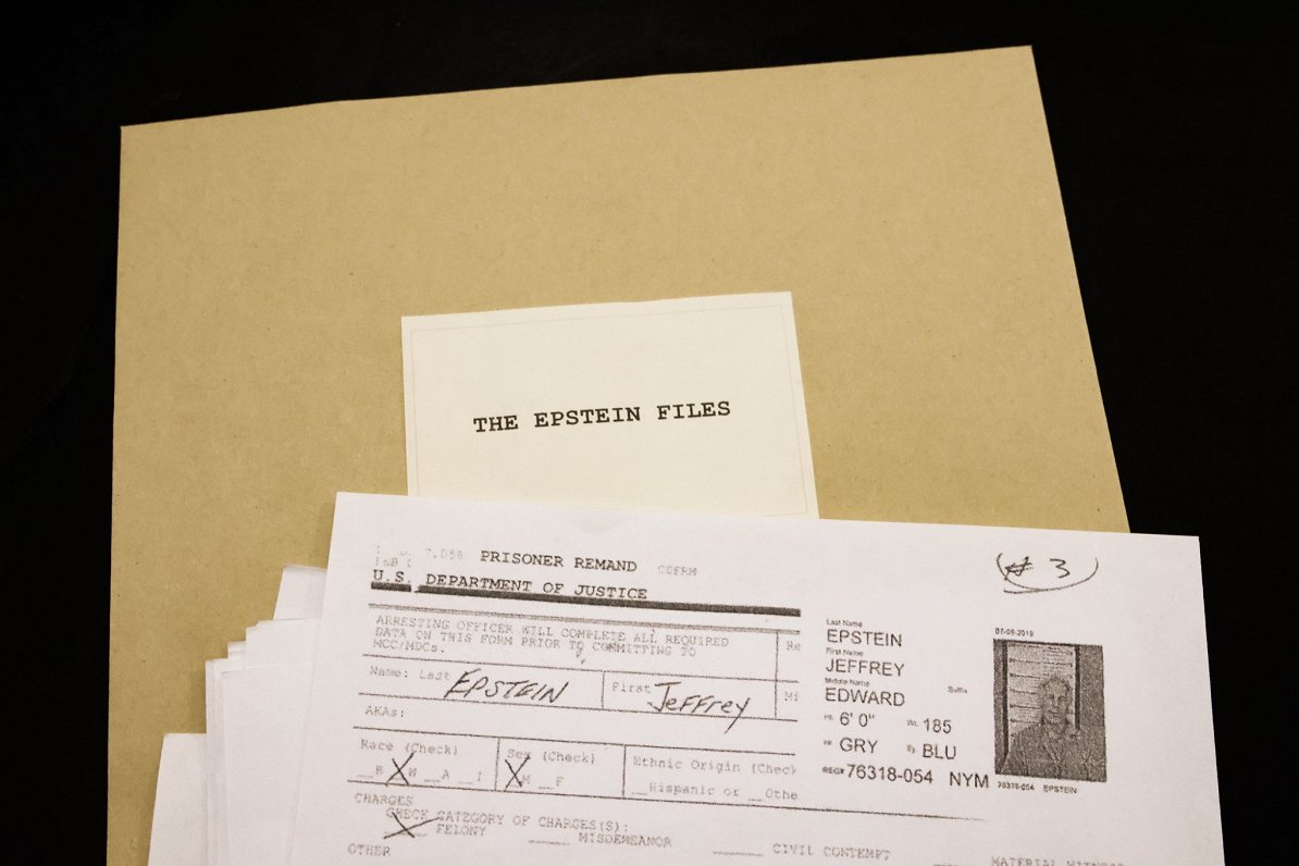 Epstīna failu ilustrācija