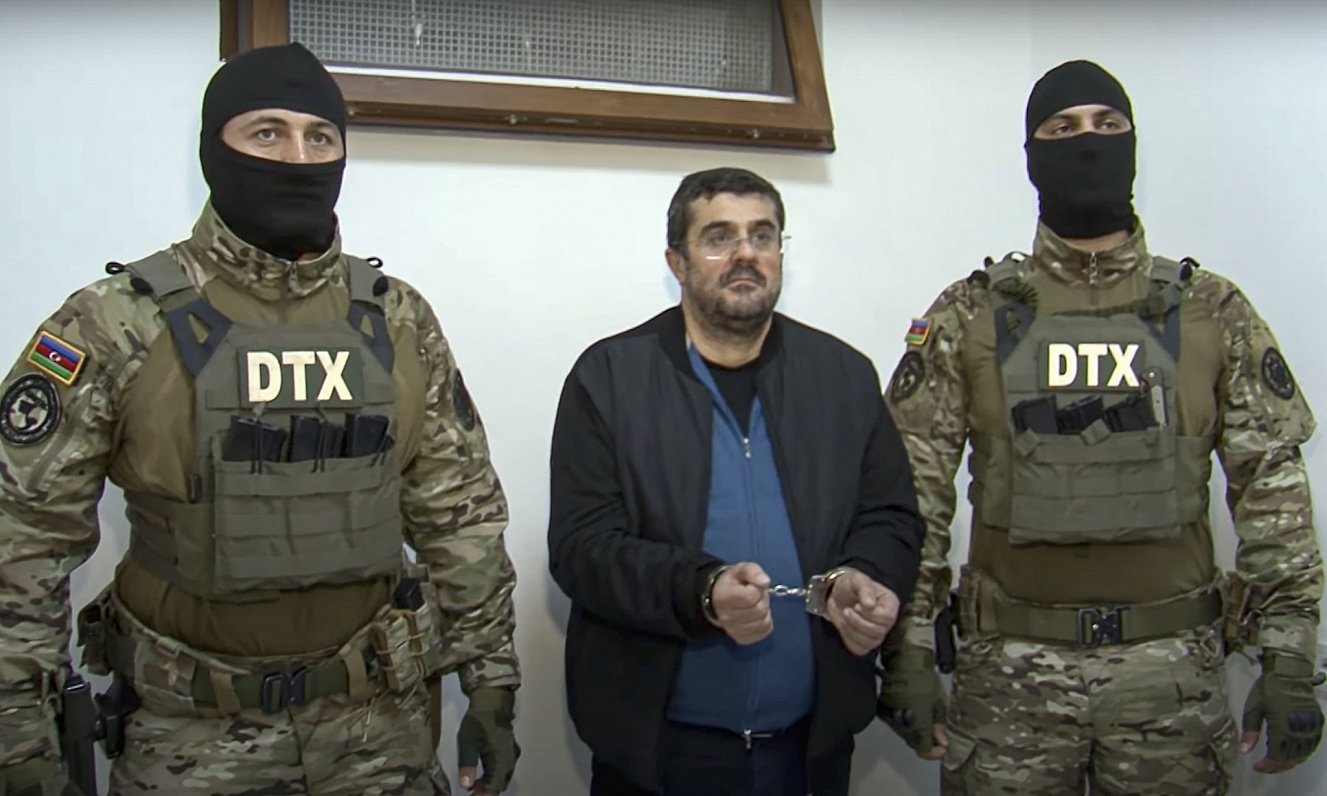 Biju&scaron;ais Kalnu Karabahas jeb Arcahas "de facto" neatkarīgās armēņu republikas prezidents A...