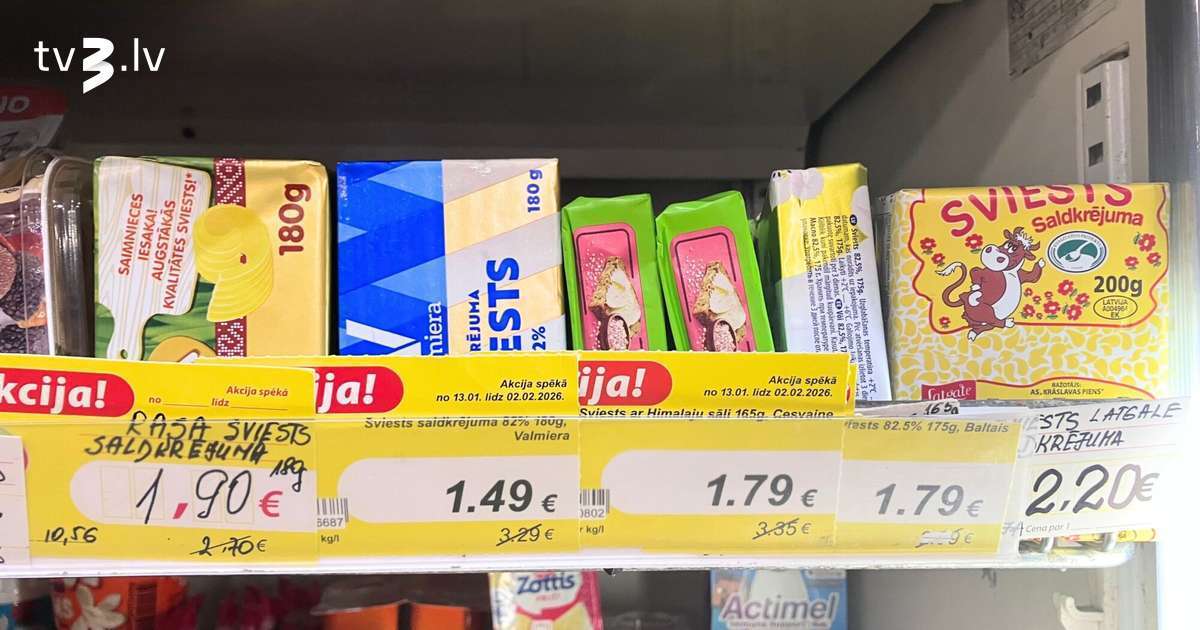 Veikalos sviestam smieklīgi zema cena. Kāpēc un cik ilgi tas turpināsies?