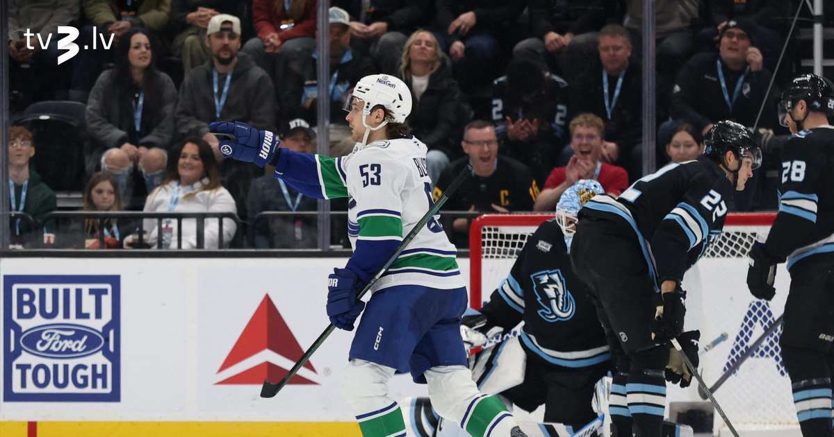 VIDEO: Bļugeram gols un rezultatīva piespēle "Canucks" zaudējumā Jūtas "Mammoth" - tv3.lv