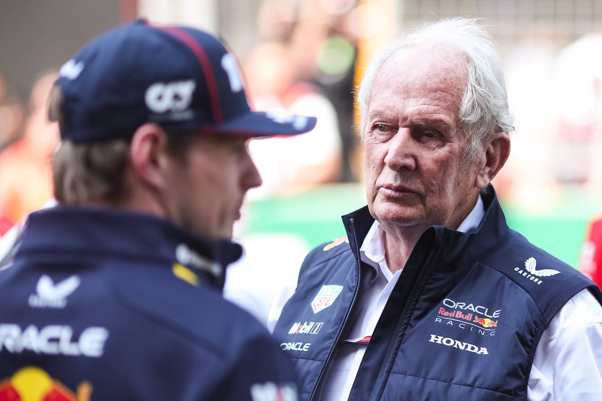Dr. Helmut Marko and Max Verstappen