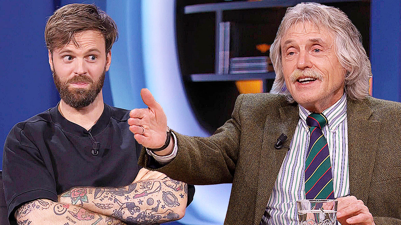 Tim Hofman en Johan Derksen