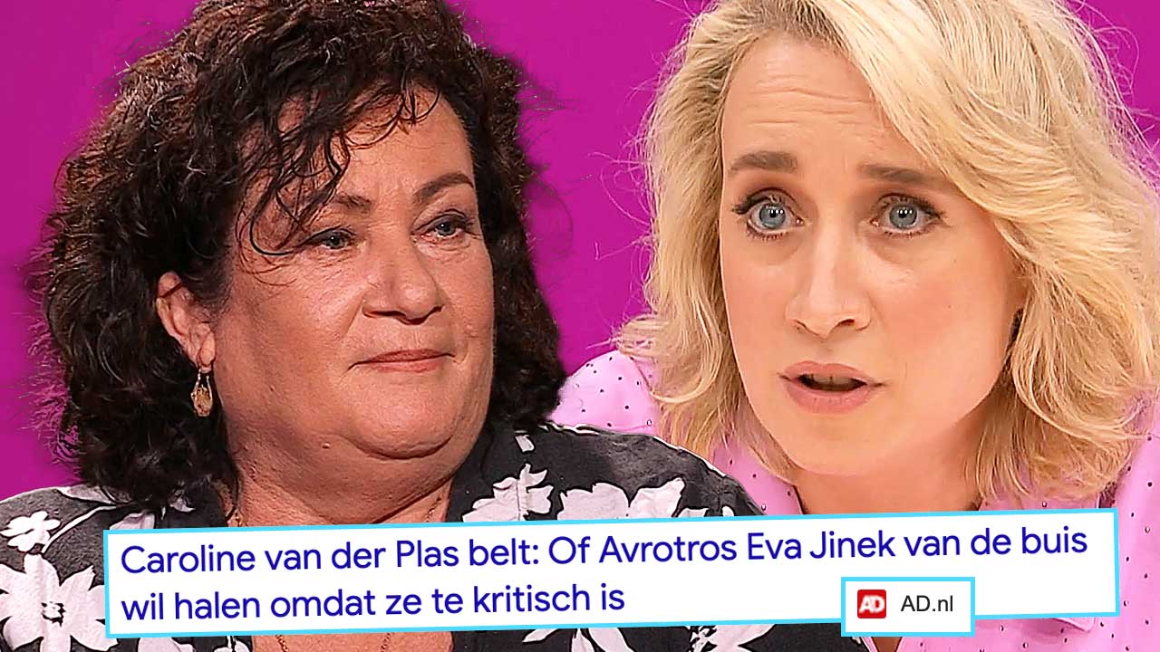 Caroline van der Plas en Eva Jinek