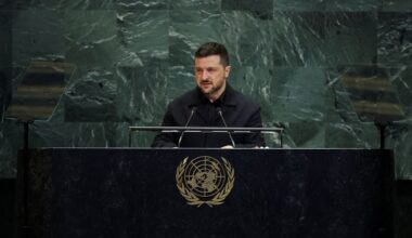 Zelensky spreekt de Algemene Vergadering van VN toe: 'Wapens bepalen wie overleeft'