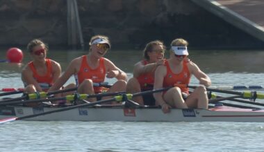 Vrouwendubbelvier pakt voor het eerst sinds 2017 goud op WK roeien