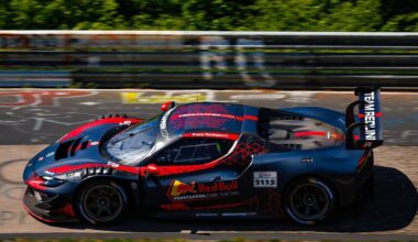 Max Verstappen in GT3 op de Nordschleife tijdens NLS9