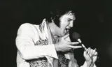 Elvis Presley zingt in Lincoln (Nebraska) op 20 juni 1977 - twee maanden voor zijn dood.
