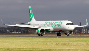 Zeldzame botsing Transavia A321neo op Schiphol