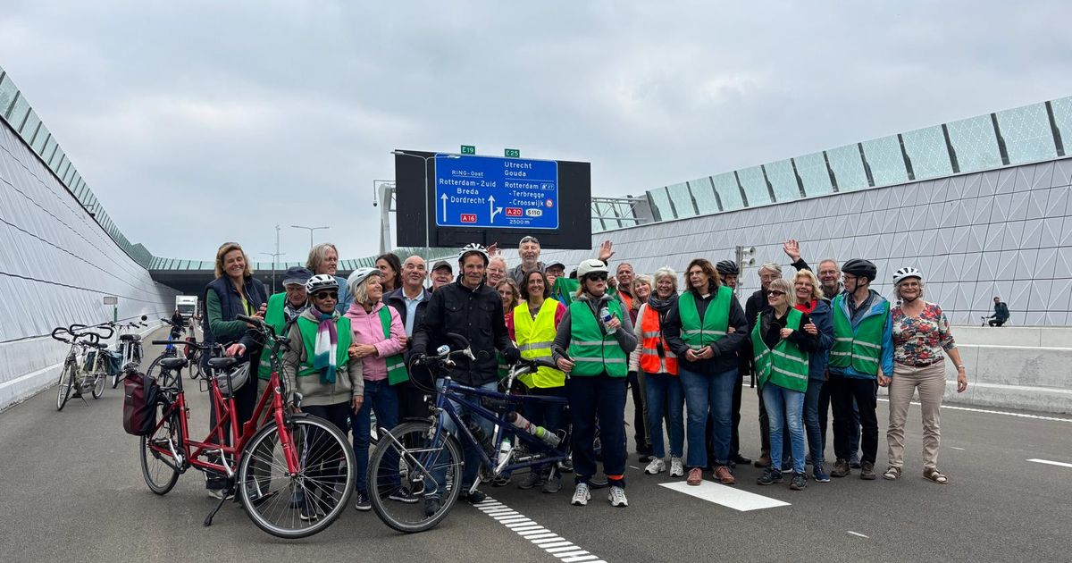 Kijk hier het Openingsfestival van de nieuwe A16: 'Even het wegdek aangeraakt' - Rijnmond