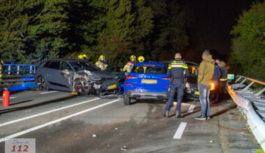Drie auto’s betrokken bij ernstig ongeval op N206 bij De Zilk, meerdere gewonden