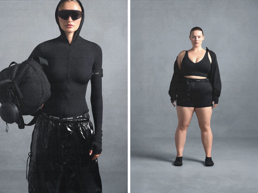 modellen in nikeskims