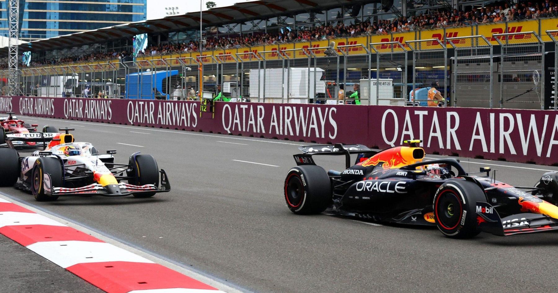 Red Bull levert zeldzame 'familieprestatie' in Baku