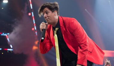 Rob Kemps tijdens een optreden in Gelredome (foto: ANP).