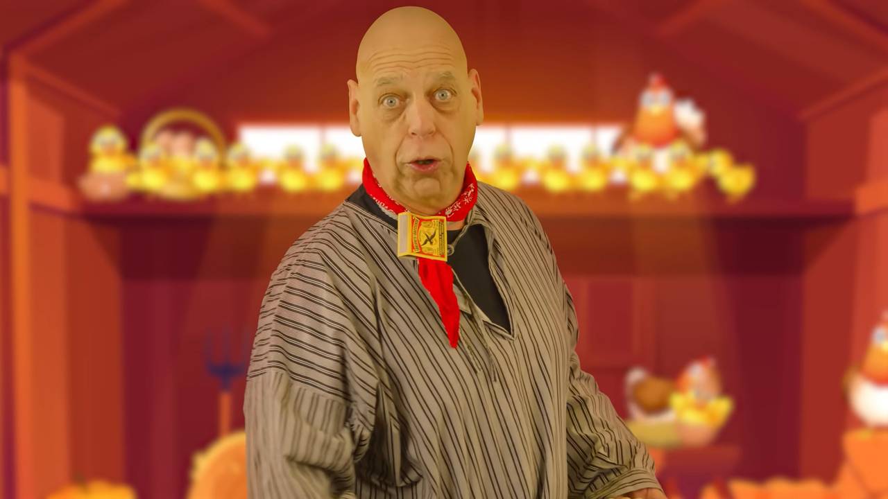 Schermopname uit een carnavalshit van Jan Biggel (foto: Jan Biggel).