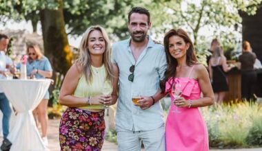 Michelle Bollen (rechts) samen met ex-partners Koen en Jacqueline (Instagram:@michelle_bollen)