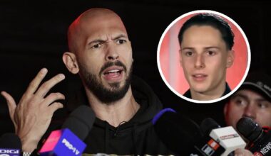 Andrew Tate (links) en Davey (rechts) (foto's: ANP& First Dates).