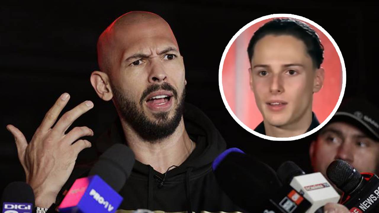 Andrew Tate (links) en Davey (rechts) (foto's: ANP& First Dates).