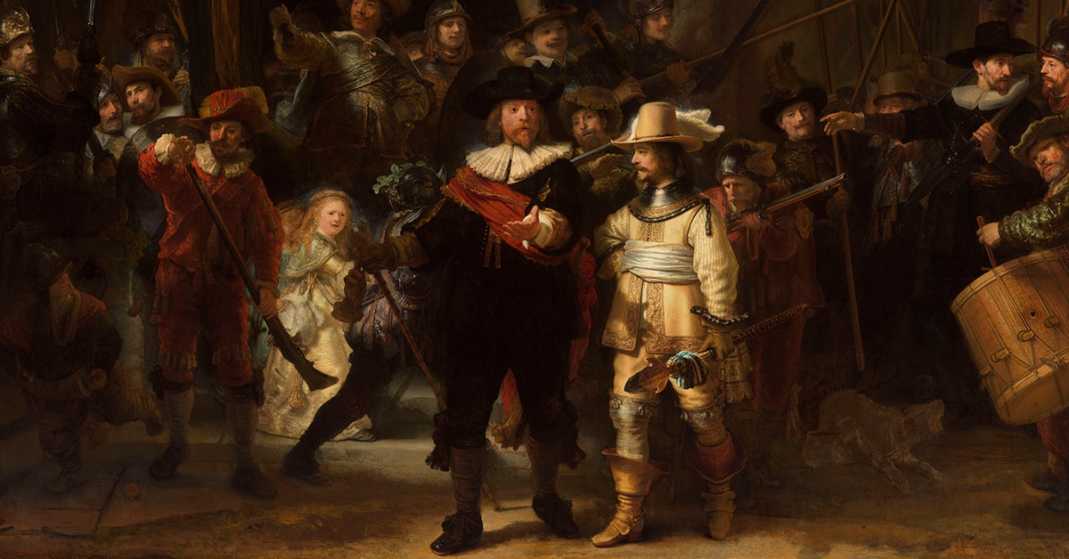 Rembrandt kopieerde werk van een collega op zijn beroemde schilderij ‘De Nachtwacht’