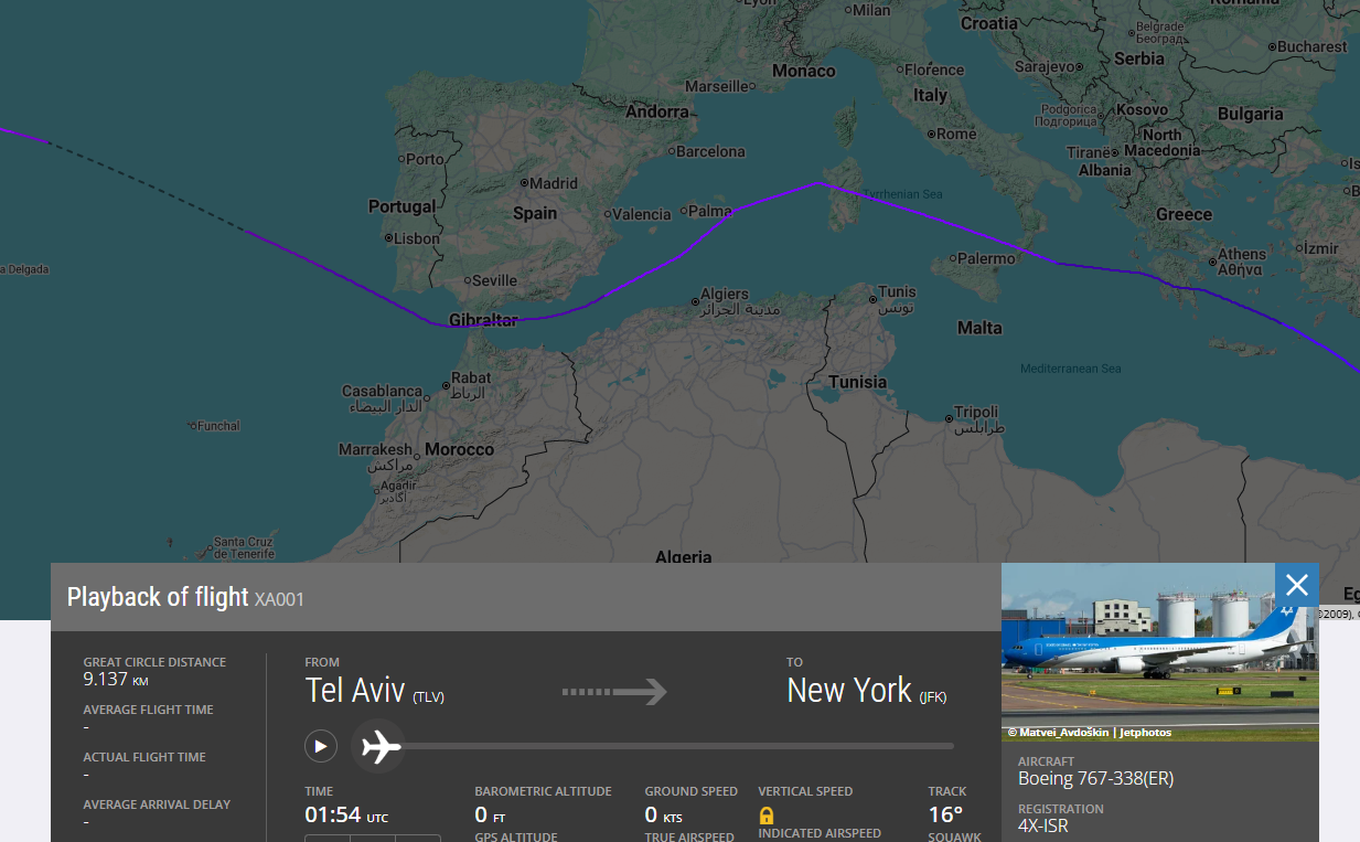 Netanyahu ontwijkt Europa tijdens vlucht naar New York - Luchtvaartnieuws