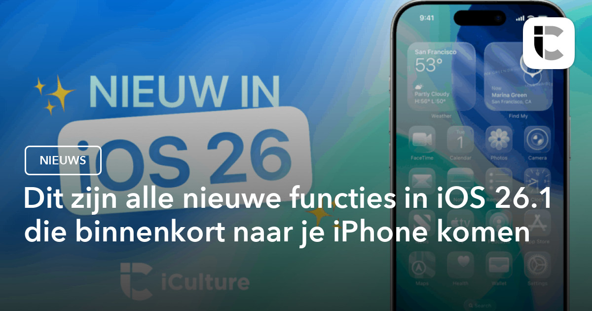 Dit zijn alle nieuwe functies in iOS 26.1 die binnenkort naar je iPhone komen