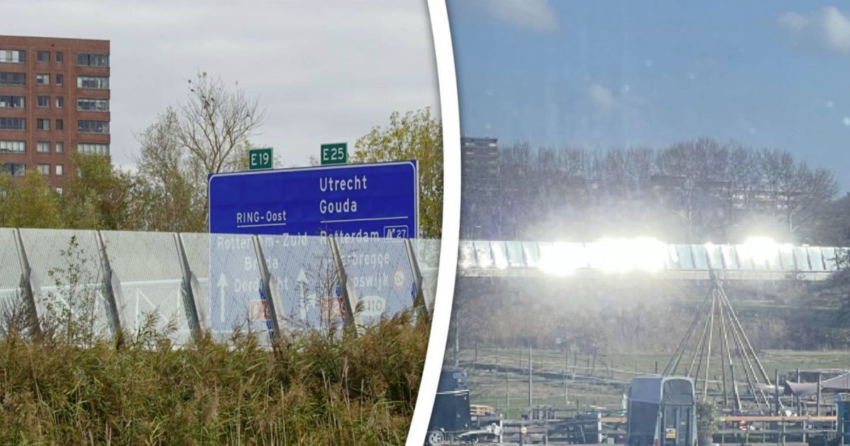 Nieuwe snelweg eindelijk open, maar buurtbewoners klagen over 'James Bond-zon' in hun woonkamer - Omroep West