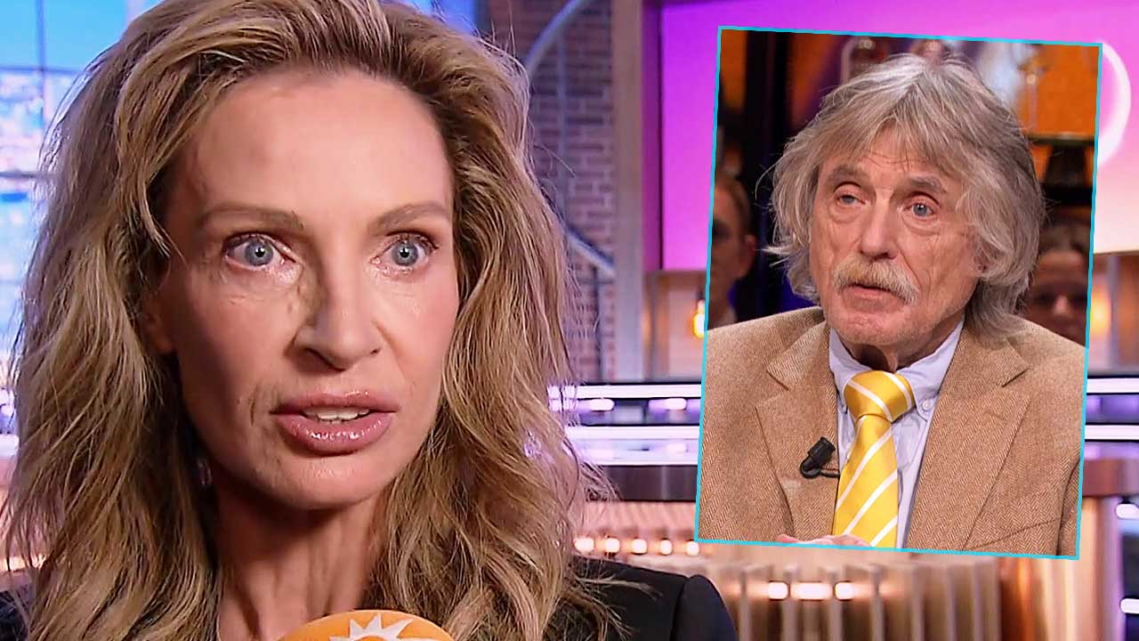 Astrid Holleeder en Johan Derksen