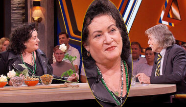 Caroline van der Plas en Johan Derksen