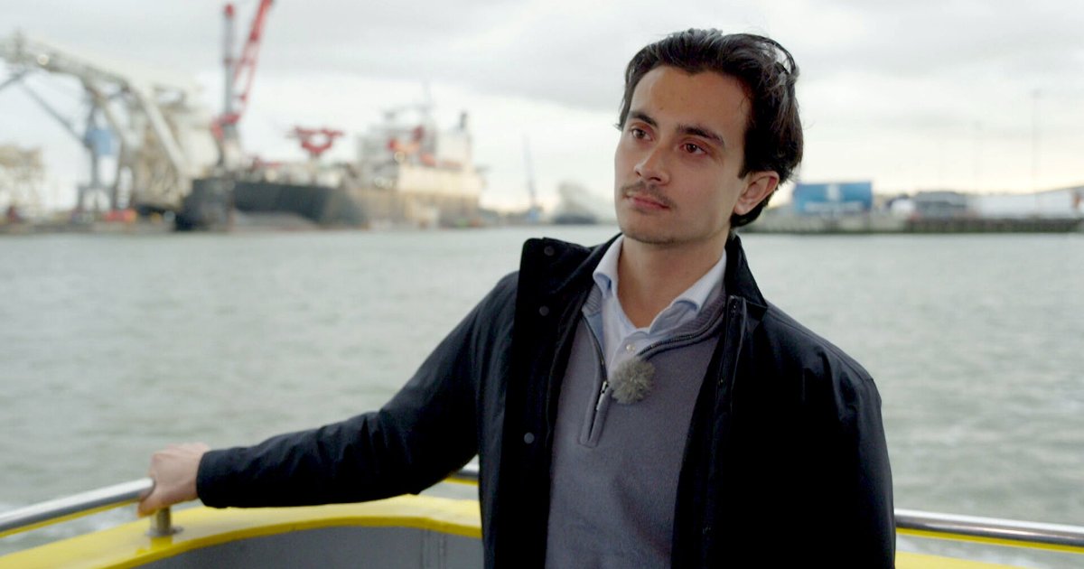 Rotterdammer Noë Baljet van Jonge Democraten (D66) maakt zich zorgen om de veiligheid van zijn stad