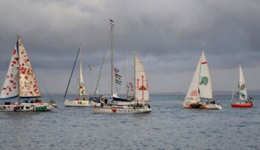 Boot met activisten nadert Gaza, op 8 mijl waar eerdere boot werd onderschept