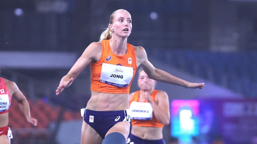 Jong opnieuw wereldkampioene 100 meter na stressvolle Gandhi-aanloop