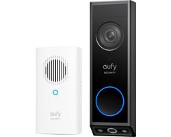 eufy Security E340 Video Deurbel met Chime – Video Doorbell - Dual-Cam technologie, 2K Full HD-resolutie, kleur nachtzicht, AI-pakketdetectie, draadloze installatie, compatibel met Alexa en Google Assistant Image