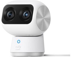eufy Security S350 Binnencamera – Indoorcam - Huisdiercamera met app - Petcam, 4K UHD-resolutie, Dual-Cam met 8× hybride zoom, 360° pan en tilt, AI-tracking, compatibel met Alexa en Google Assistant Image