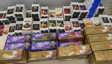 Duitse politie vindt 113 kilo aan chocoladerepen in auto van winkeldief