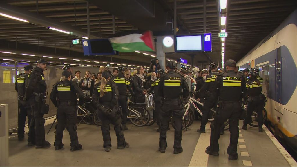 Geen treinen van en naar Den Haag Centraal om activisten op het spoor
