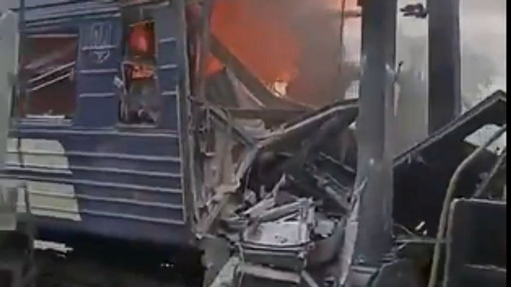 Oekraïense trein geraakt bij Russische droneaanval, zeker dertig gewonden