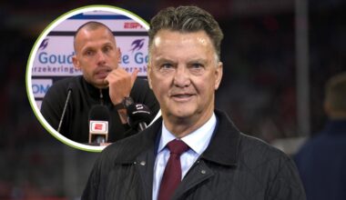 Van Gaal heel eerlijk tegen Heitinga, die een vraag niet durft te stellen