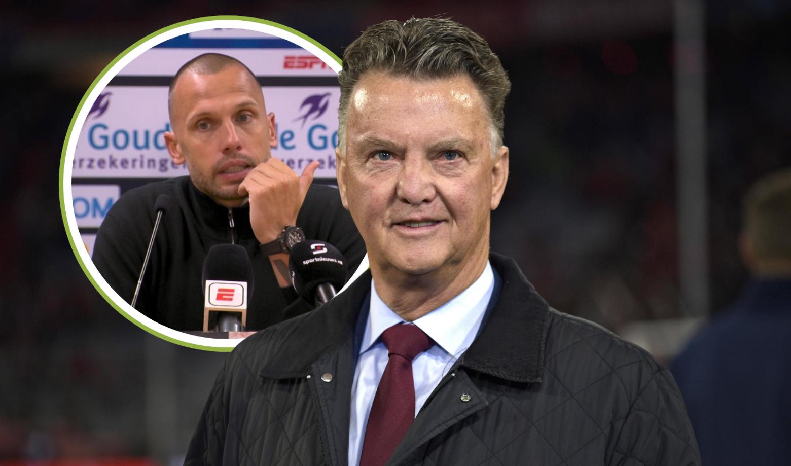 Van Gaal heel eerlijk tegen Heitinga, die een vraag niet durft te stellen