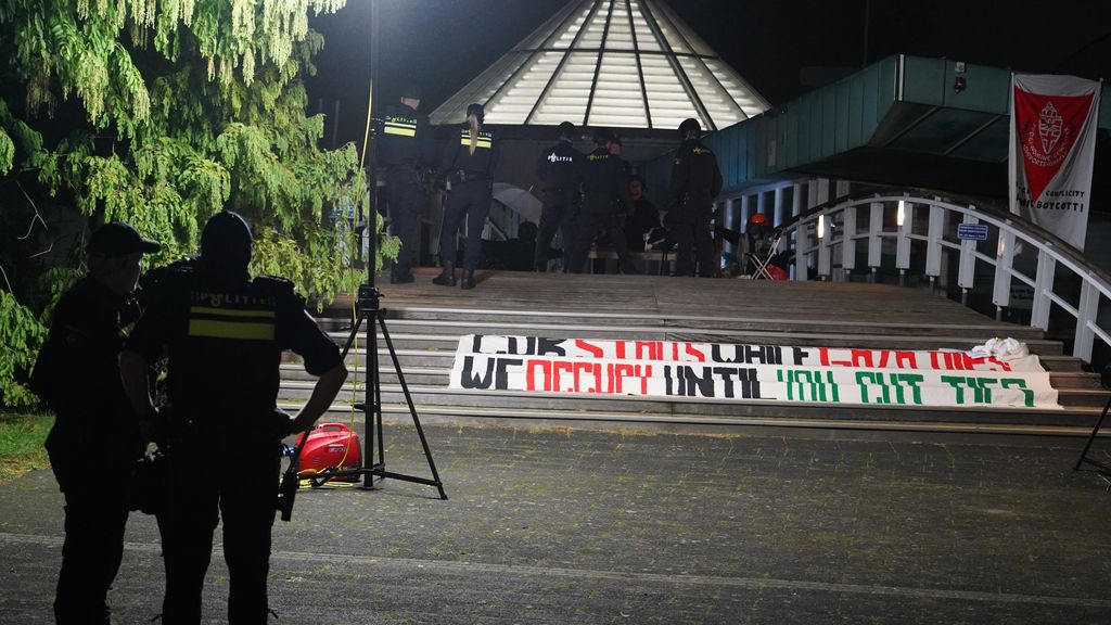 Arrestaties bij Radboud-gebouw na bezetting door pro-Palestijnse studenten